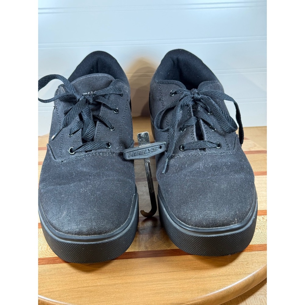 Heelys Launch Mens Black Canvas Single Wheel Skate Shoes 770155 Size 13